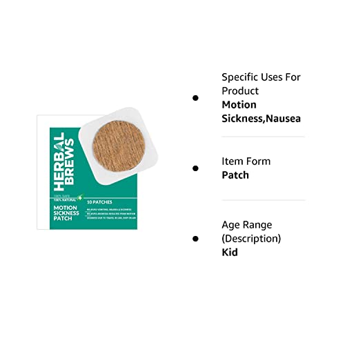Motion Sickness Patch for Kids & Adults - 100% Safe & Natural to Relieve Travel Sickness, Dizziness, Nausea, Vomiting | WORKS INSTANTLY & LONG-LASTING | NO SIDE EFFECTS (5 Pair)