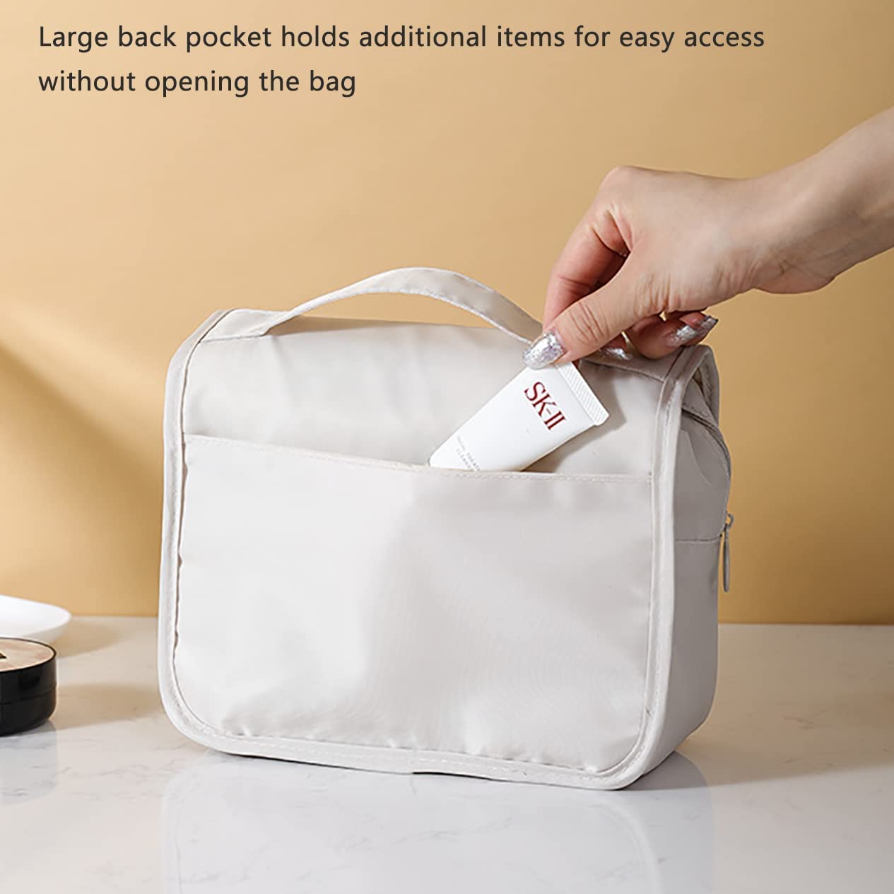 Cosmetic Pouch (Matte Beige)