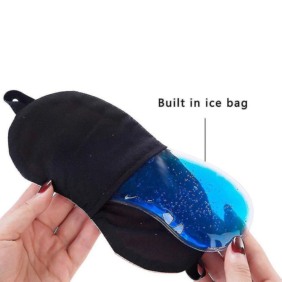 Cooling Eye Mask | Gel Eye Mask for Dark Circles, Puffiness, Headaches | Cold Eye Mask | Ice Pack for Eyes | Cold Eye Compress Face Ice Mask | Reusable Warm Eye Mask with Gel Ice Pack