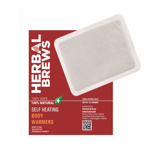 Body Warmers Heat Pouch - Self Heating Warmer - Long Lasting Natural Safe and Odorless Single Use Air Activated Heat Packs for Body, Up to 10 Hours of Heat - 5 Pcs