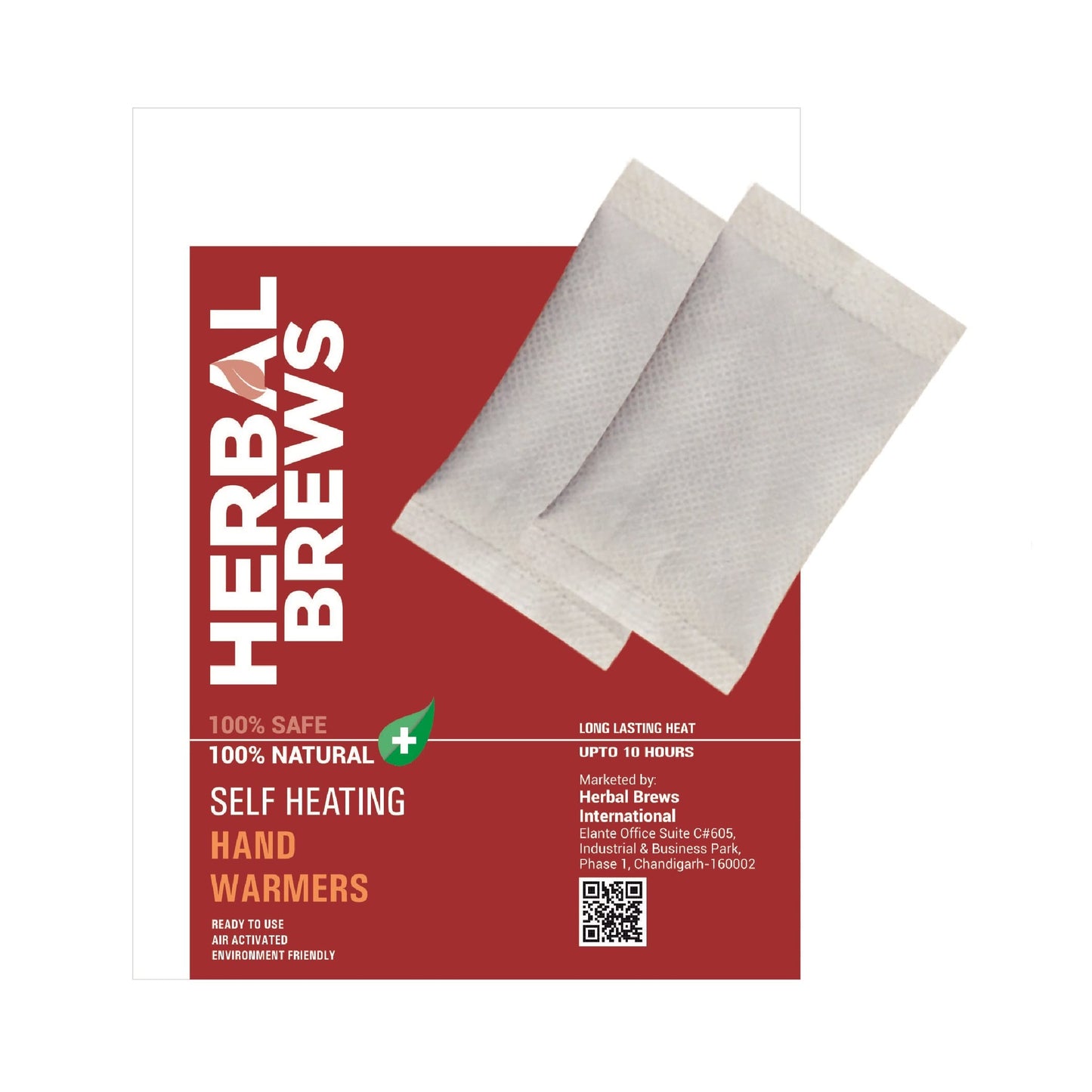 Hand warmers Heat Pouch - Self Heating Warmer - Long Lasting Natural Safe and Odorless Single Use Air Activated Heat Packs for Hands, Up to 10 Hours of Heat - 5 Pairs