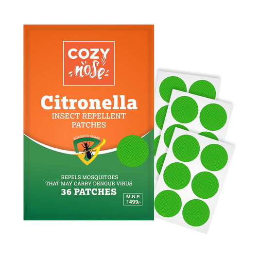 Natural Repellent Mosquito Patches For Babies With 12 Hour Protection - 36 Patches - Natural Citronella Mosquito Repellent Patch Stickers For Travel, Outdoor, Indoor For Children And Adults