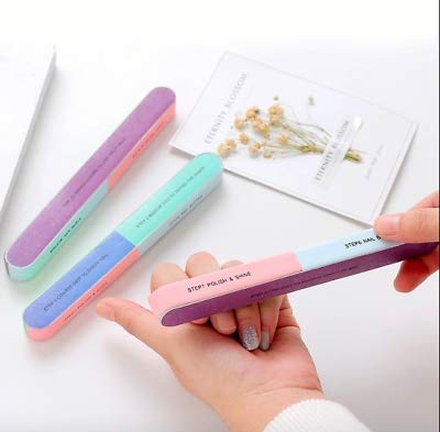 Nail File and Buffer for Pedicure and Manicure - 7 Ways Filer for Nail Repair, Nail Care Tool, Washable Emery Boards, All-in-One Shaping & Buffing, Easy to Use for Women and Men - Pack of 2