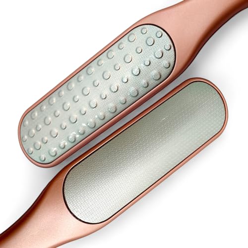 Foot File Callus Remover for Feet | 2-in-1 Foot Scrubber for Dead Skin Remover | LUXE Collection - Rose Gold