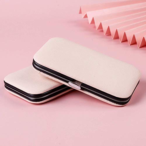 Manicure Pedicure Kit for Women for Foot, Hand & Face Care with LUXURY TRAVEL Case | Nail Cutter Kit Set, Nail Clipper, Eyebrow Scissors, Tweezers, Nail File, Grooming Kit for Men & Women - 7 in 1 Kit - Rose Gold