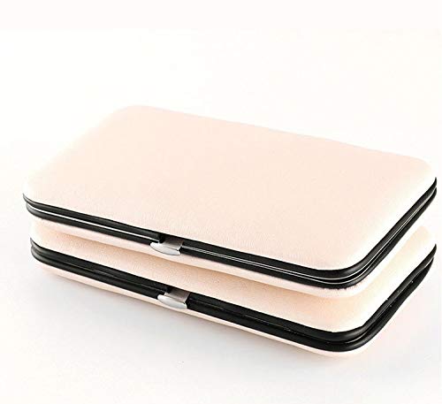 Manicure Pedicure Kit for Women for Foot, Hand & Face Care with LUXURY TRAVEL Case | Nail Cutter Kit Set, Nail Clipper, Eyebrow Scissors, Tweezers, Nail File, Grooming Kit for Men & Women - 7 in 1 Kit - Rose Gold