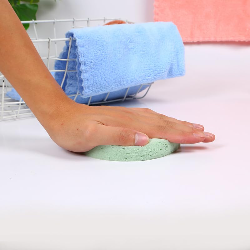 Body Scrubber Exfoliating Bath Sponge - for Adults, Children, Babies and Pregnant Women - Set of 2 (Swiss Roll Shaped)
