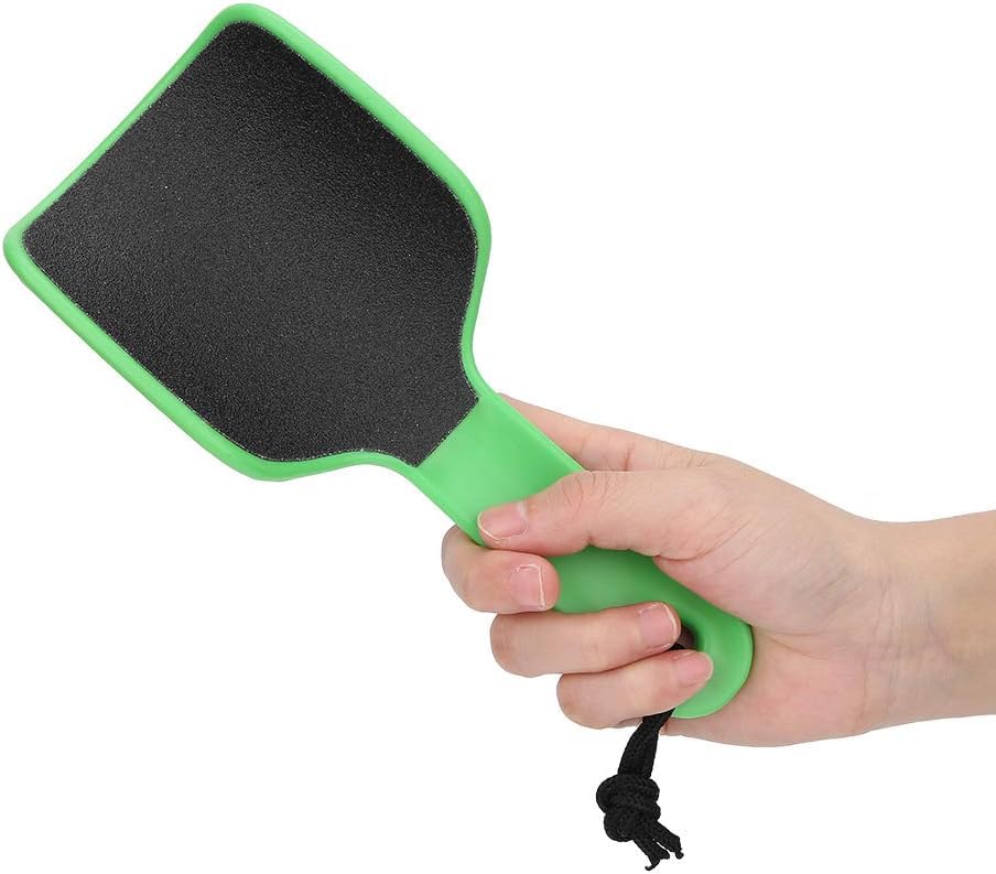 Callus Remover for Feet | Foot Scrubber for Dead Skin Remover | CURVED Foot File Removes Hard Skin, Leaves Feet Smooth | Pedicure tools - Foot Scraper Rasp (Green Fluorescent)