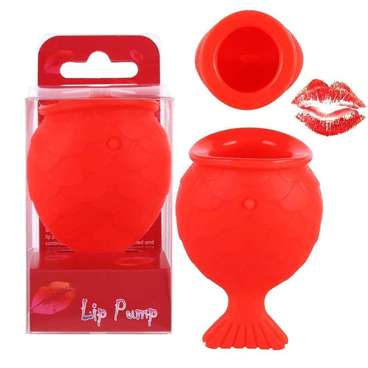 Lip Plumper for Women - Fish Shape Lip Enhancer Plumper Device Natural Pout Mouth Tool - 1 Pc