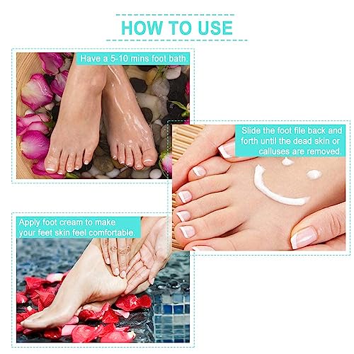 Callus Remover for Feet | Foot Scrubber for Dead Skin Remover | CURVED Foot File Removes Hard Skin, Leaves Feet Smooth | Pedicure tools - Foot Scraper Rasp (Green)