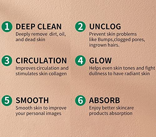 Moroccan Bathing Exfoliating Glove Mitt - Latest bathing sponge body scrubber | Microdermabrasion at Home, Visibly Lift Away Dead Skin, Great for Tan Removal (Khaki)