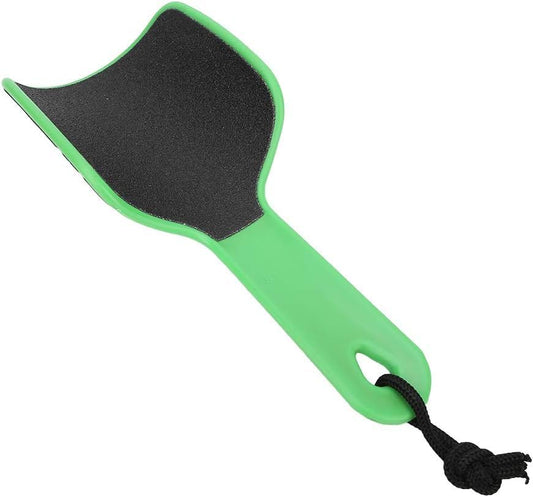 Callus Remover for Feet | Foot Scrubber for Dead Skin Remover | CURVED Foot File Removes Hard Skin, Leaves Feet Smooth | Pedicure tools - Foot Scraper Rasp (Green Fluorescent)