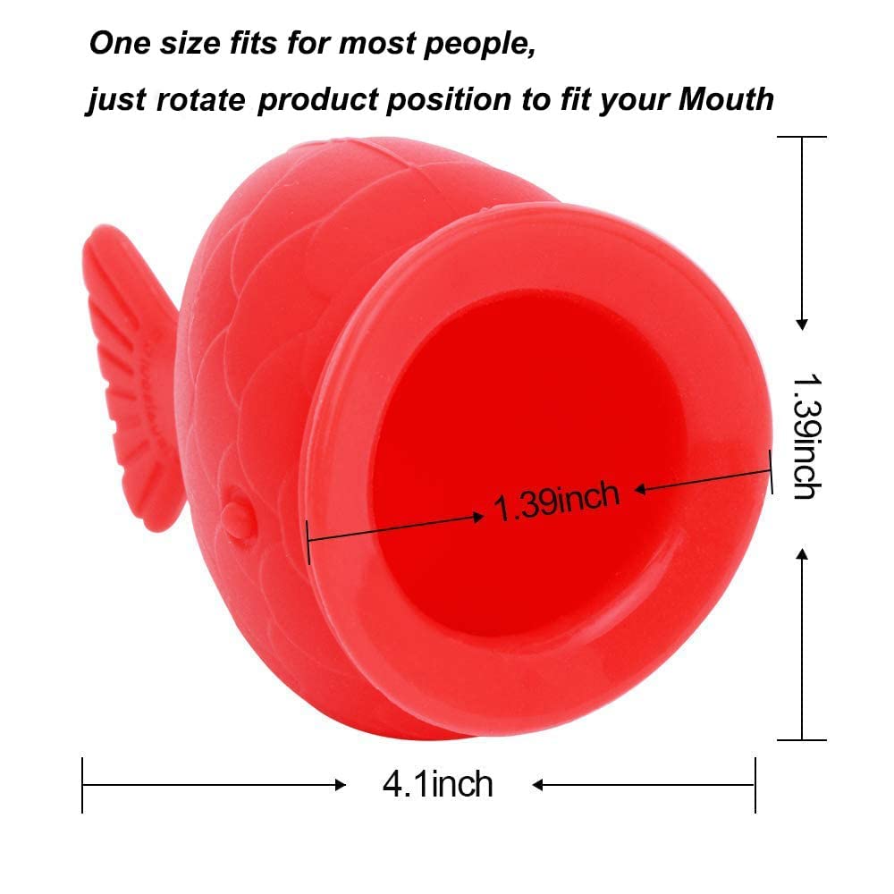 Lip Plumper for Women - Fish Shape Lip Enhancer Plumper Device Natural Pout Mouth Tool - 1 Pc