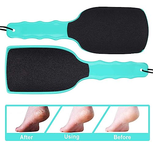 Callus Remover for Feet | Foot Scrubber for Dead Skin Remover | CURVED Foot File Removes Hard Skin, Leaves Feet Smooth | Pedicure tools - Foot Scraper Rasp (Green)