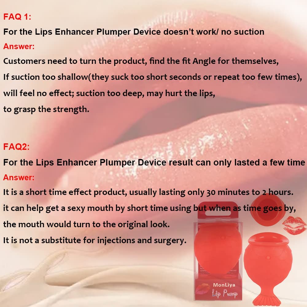 Lip Plumper for Women - Fish Shape Lip Enhancer Plumper Device Natural Pout Mouth Tool - 1 Pc
