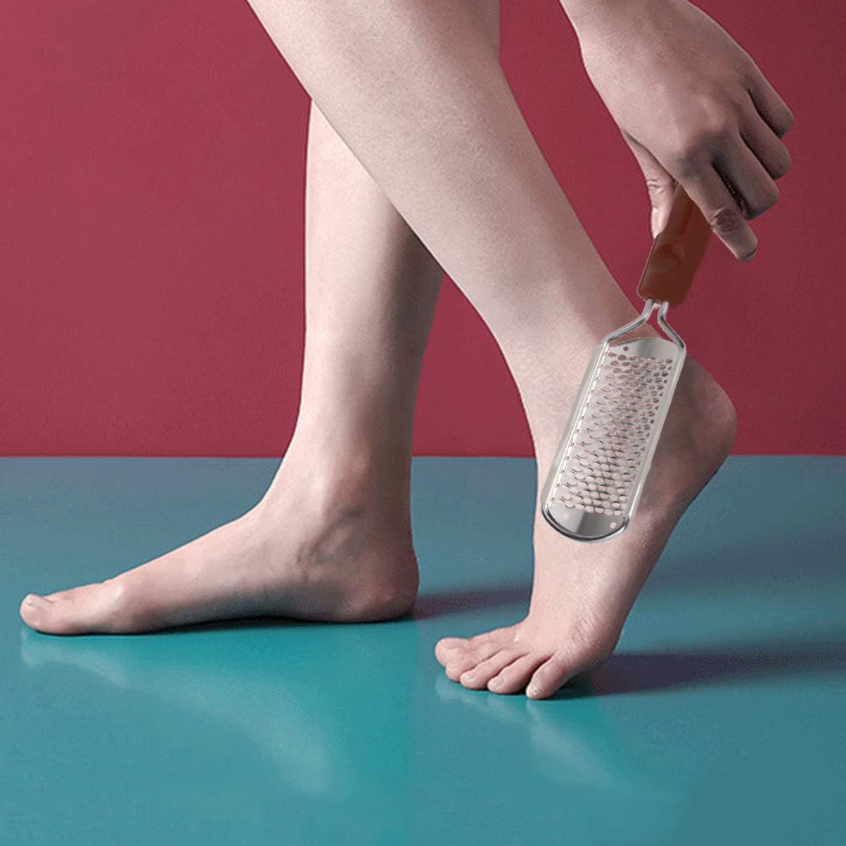 Foot File Callus Remover for Feet | Foot Scrubber for Dead Skin Remover | Surgical Grade Stainless Steel Grater Style