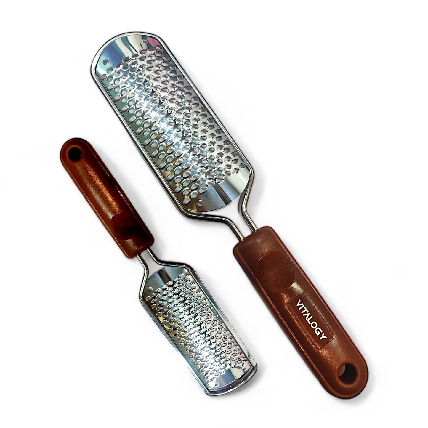 Foot File Callus Remover for Feet | Foot Scrubber for Dead Skin Remover | Surgical Grade Stainless Steel Grater Style