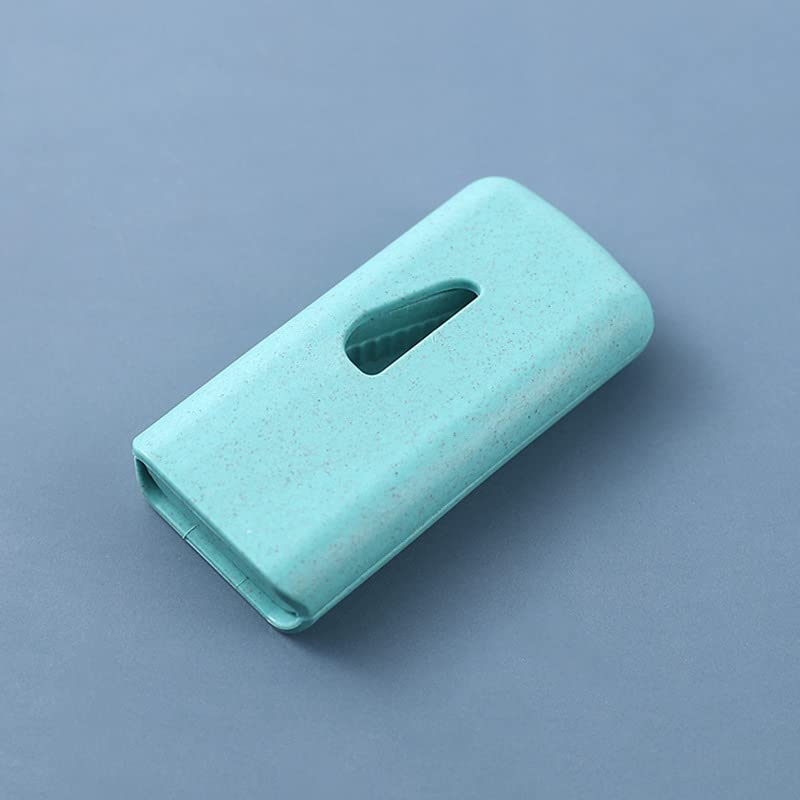 Pill Cutter for Tablets of Any Size - Pill Cutter Splitter of All Size Pills, Made of Food Grade Cereal Fiber, BPA free Wheat Straw Material, Stainless Steel Blade, Ideal for Travel, Pocket, Purse (Random Colour)