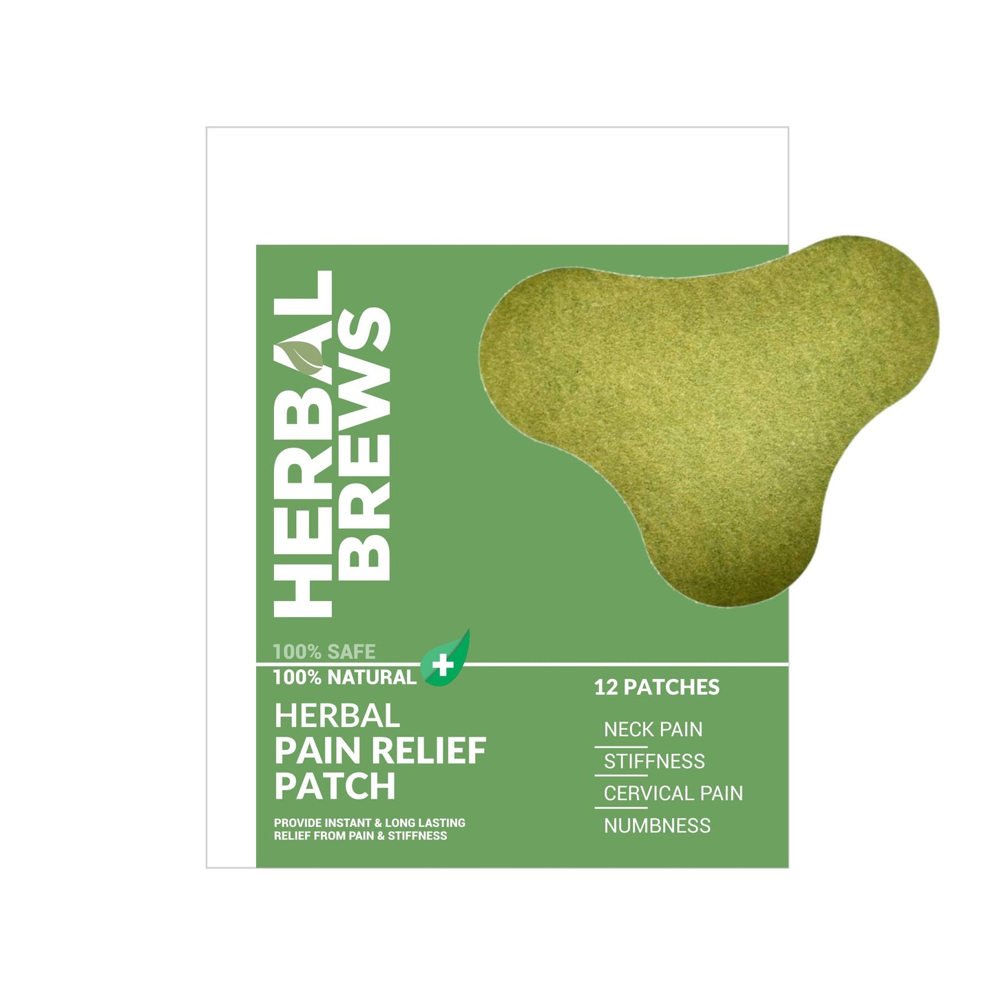 Neck Pain Patches (Specially Designed for Cervical) | 100% Safe & Natural Neck & Back Pain Relief Products | INSTANT RELIEF | NO SIDE EFFECTS