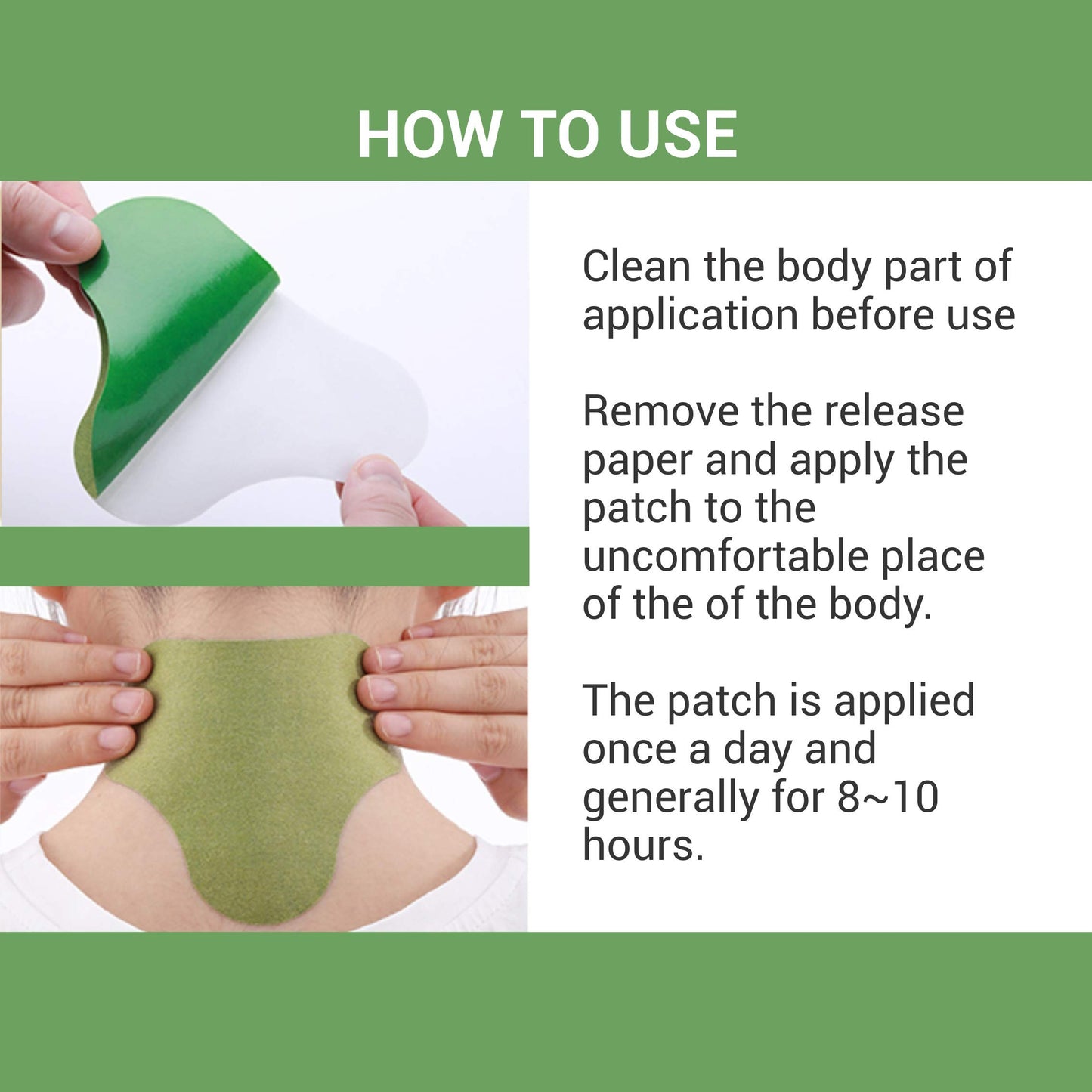 Neck Pain Patches (Specially Designed for Cervical) | 100% Safe & Natural Neck & Back Pain Relief Products | INSTANT RELIEF | NO SIDE EFFECTS