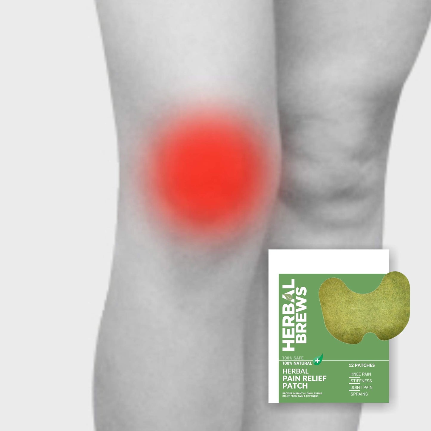 Knee Pain Patches (Specially Designed for Knee Joints) | 100% Safe & Natural | INSTANT RELIEF | NO SIDE EFFECTS