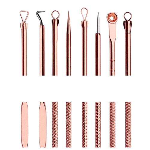 Blackhead Remover Tool Kit - 4 in 1 Acne and Pimple Removal Tool - Nose & Face Blackheads Remover - ROSE GOLD
