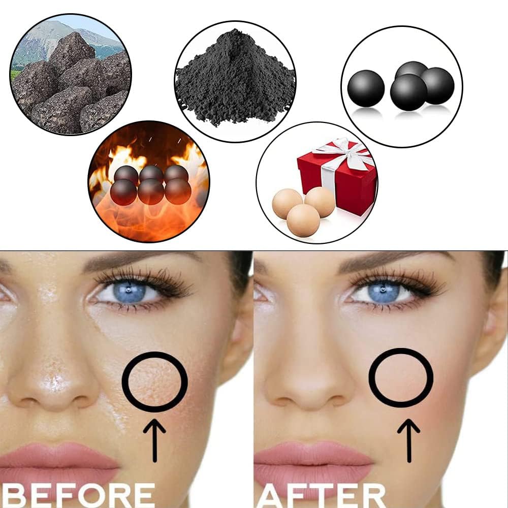 Oil Absorbing Volcanic Roller | Oil Control On-The-Go | REAL Volcanic Stone Face Roller, Portable & Reusable for Instant Results, Remove Excess Shine from Oily Skin - Double Sided (Pink)