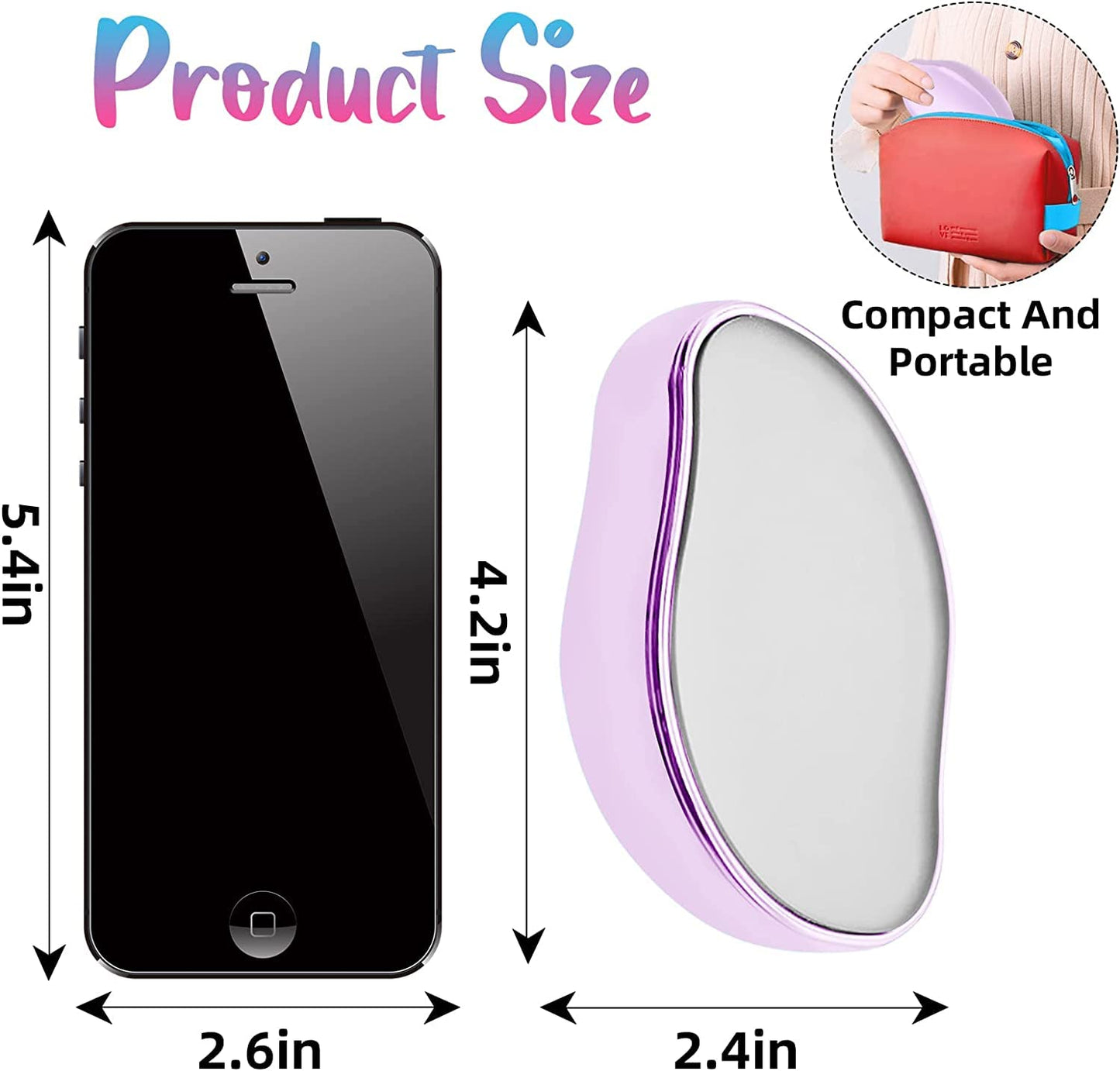 Hair Remover for Women and Men - Reusable Crystal Hair Remover Epilator