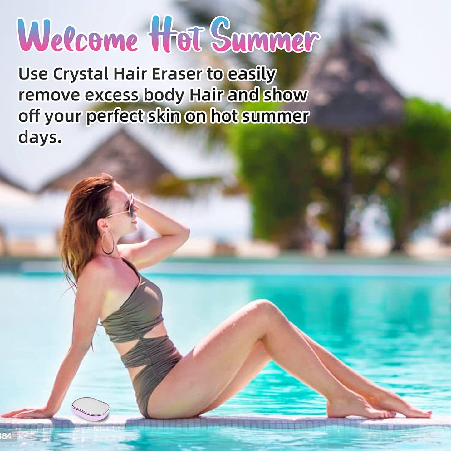 Hair Remover for Women and Men - Reusable Crystal Hair Remover Epilator
